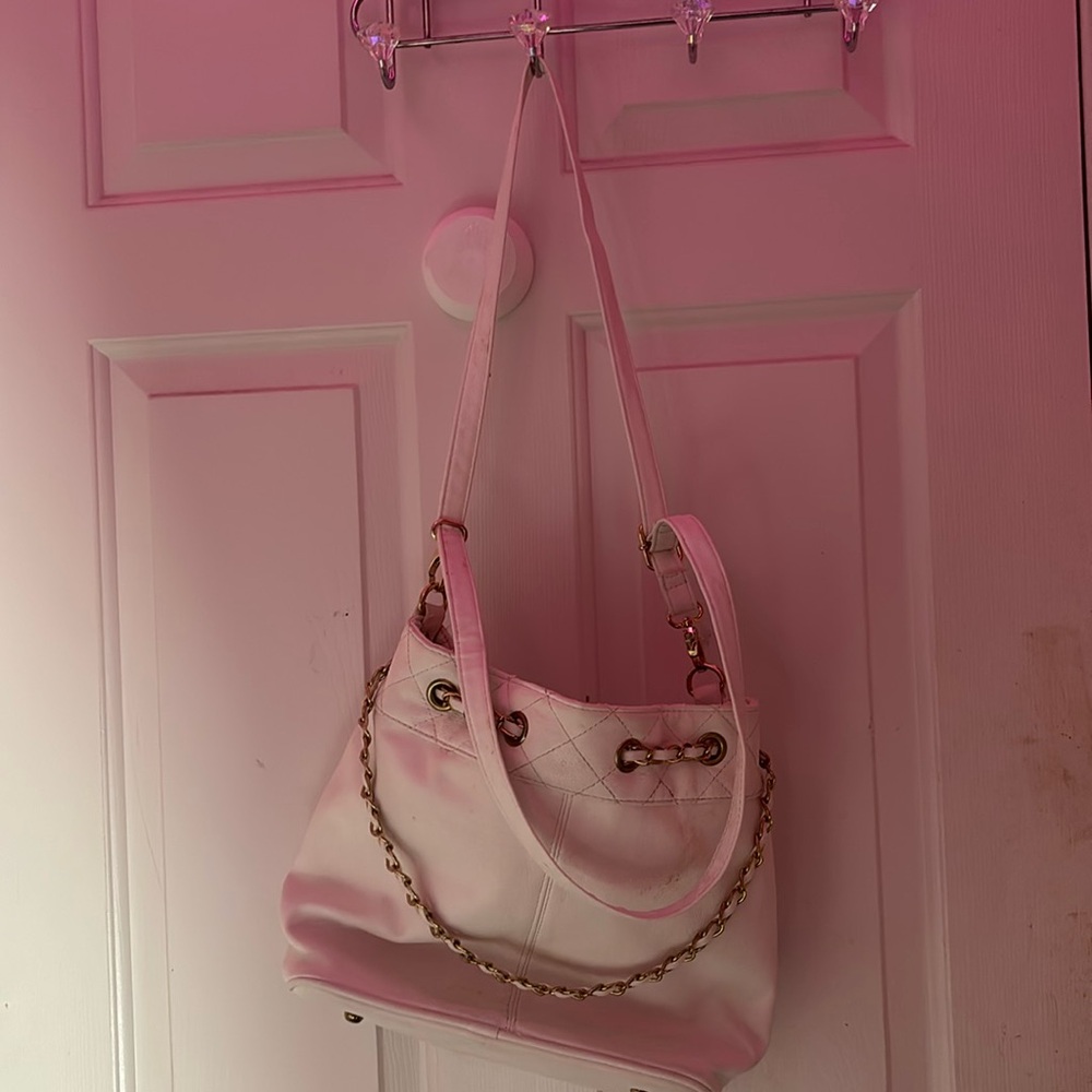 Just Fab White Purse